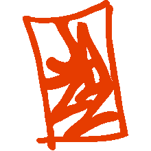 Jen's Signature in Orange